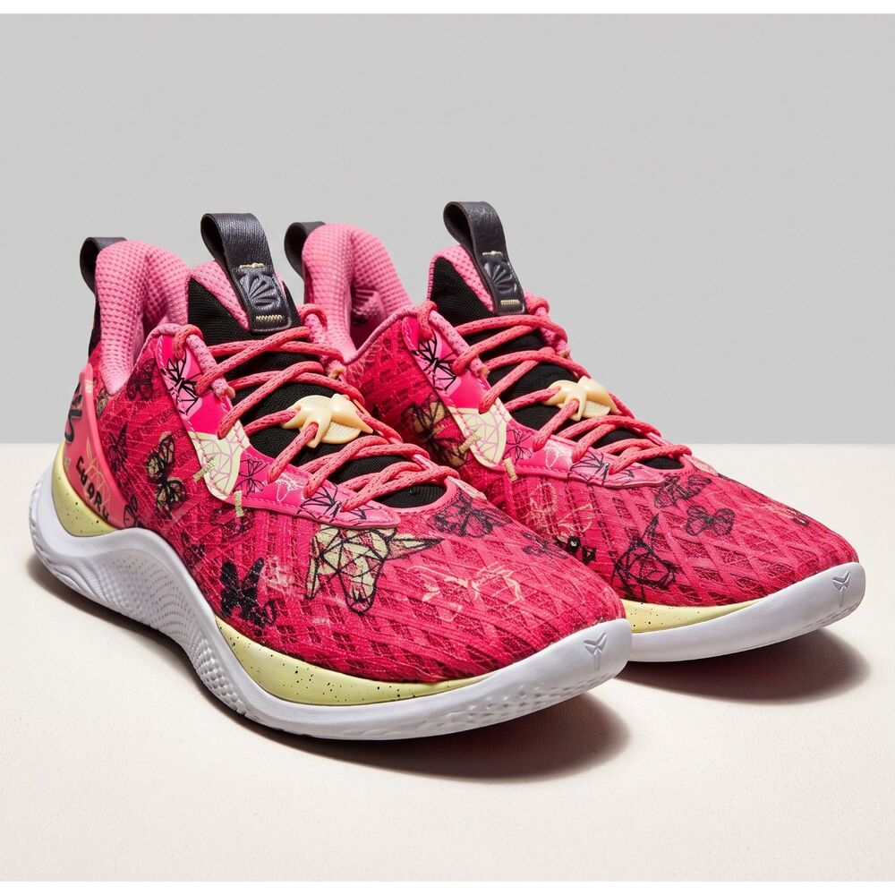 Under Armour Curry Flow-10 Womens Size 13.5 Pink Unicorn Basketball Shoes